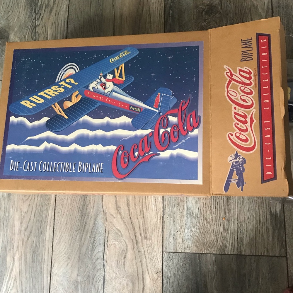 Texaco and Coca Cola airplanes die cast